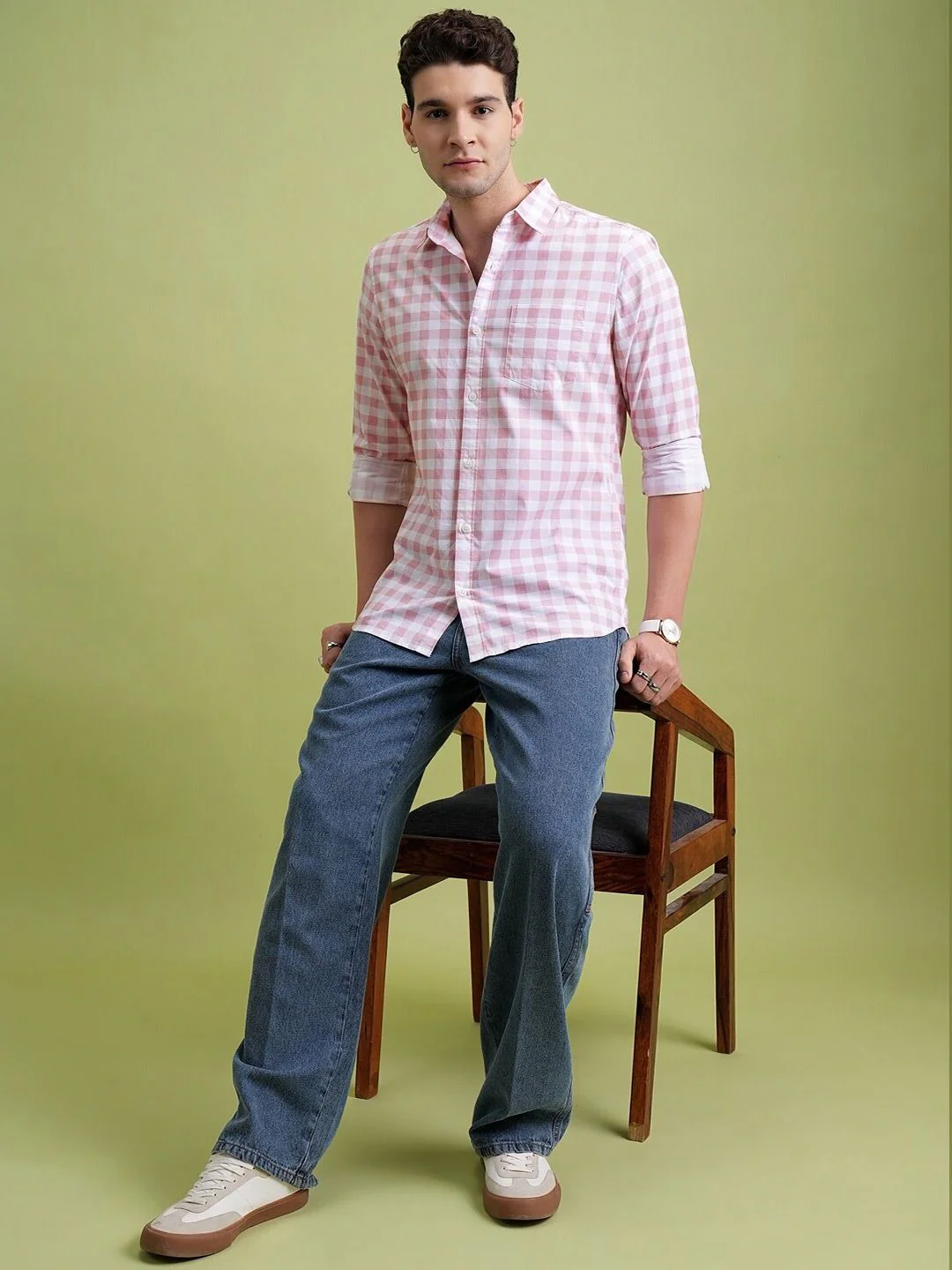 HIGHLANDER Checked Slim Fit Shirt - Image 6