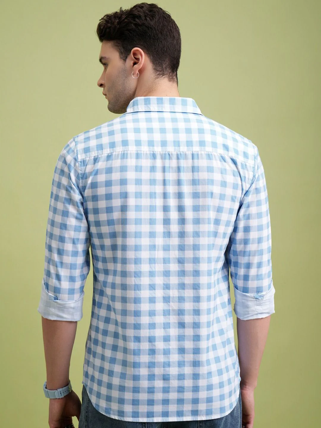 HIGHLANDER Checked Slim Fit Shirt - Image 4