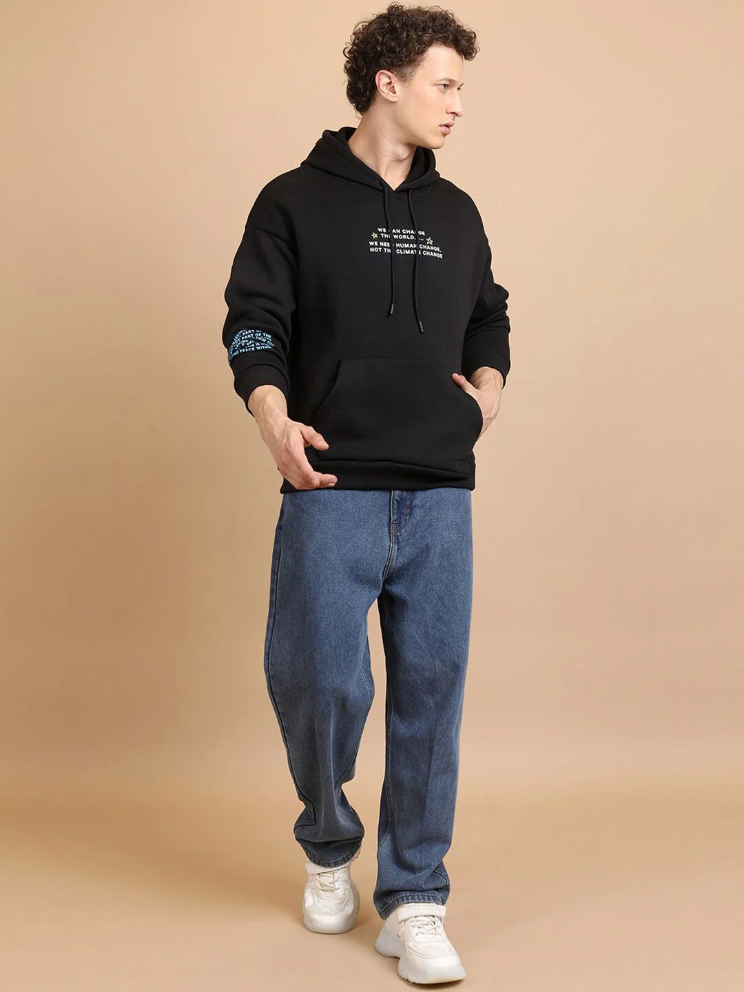 HIGHLANDER Graphic Printed Hooded Relaxed Fit Sweatshirt - Image 6