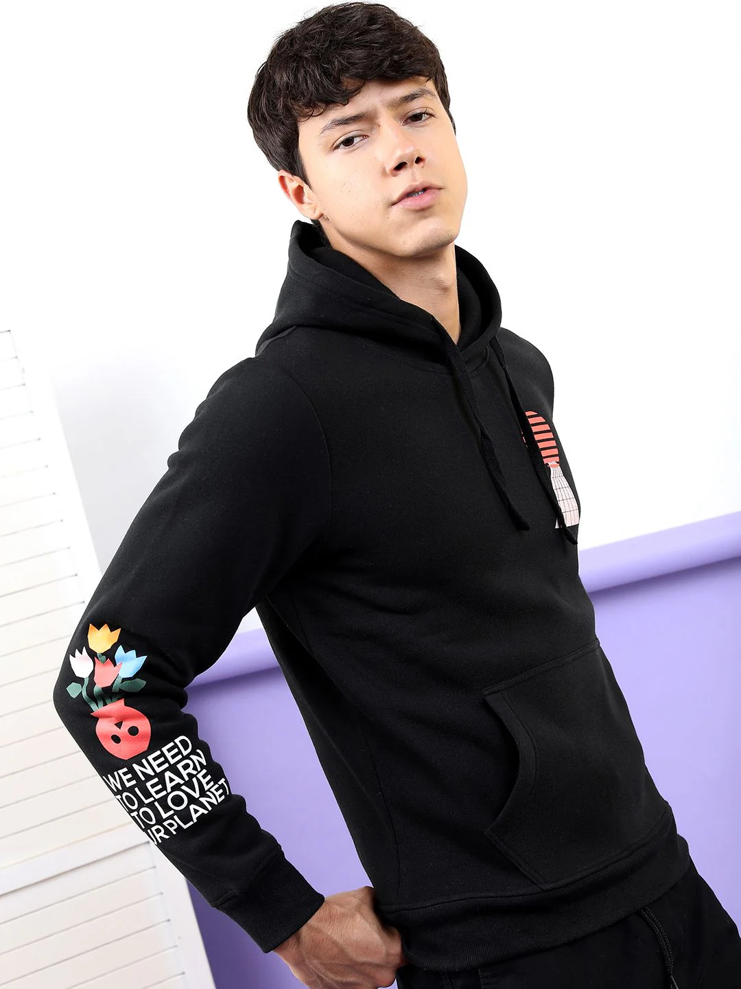 HIGHLANDER Men Black Hooded Sweatshirt - Image 6