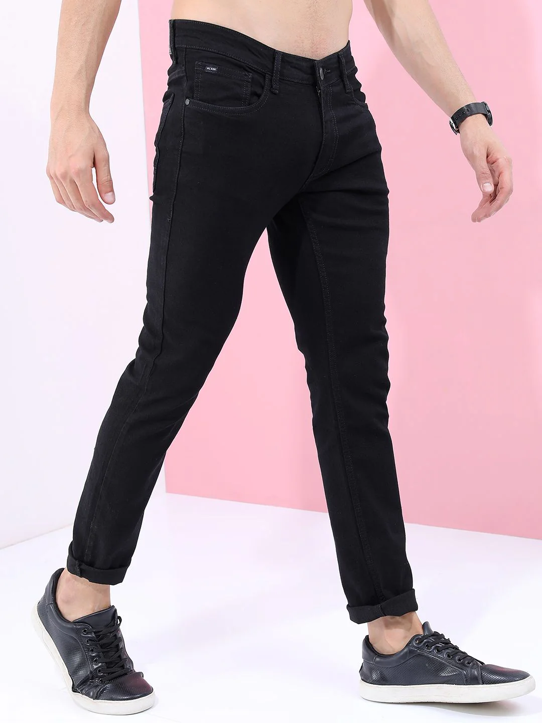 HIGHLANDER Men Black Slim Fit Stretchable Jeans - Image 6