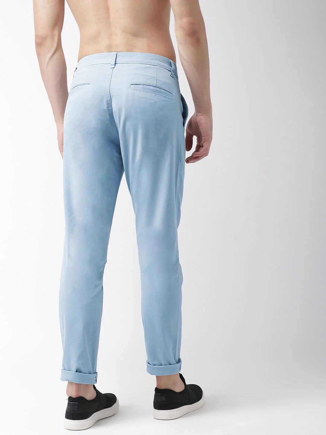 HIGHLANDER Men Blue Slim Fit Chinos - Image 3