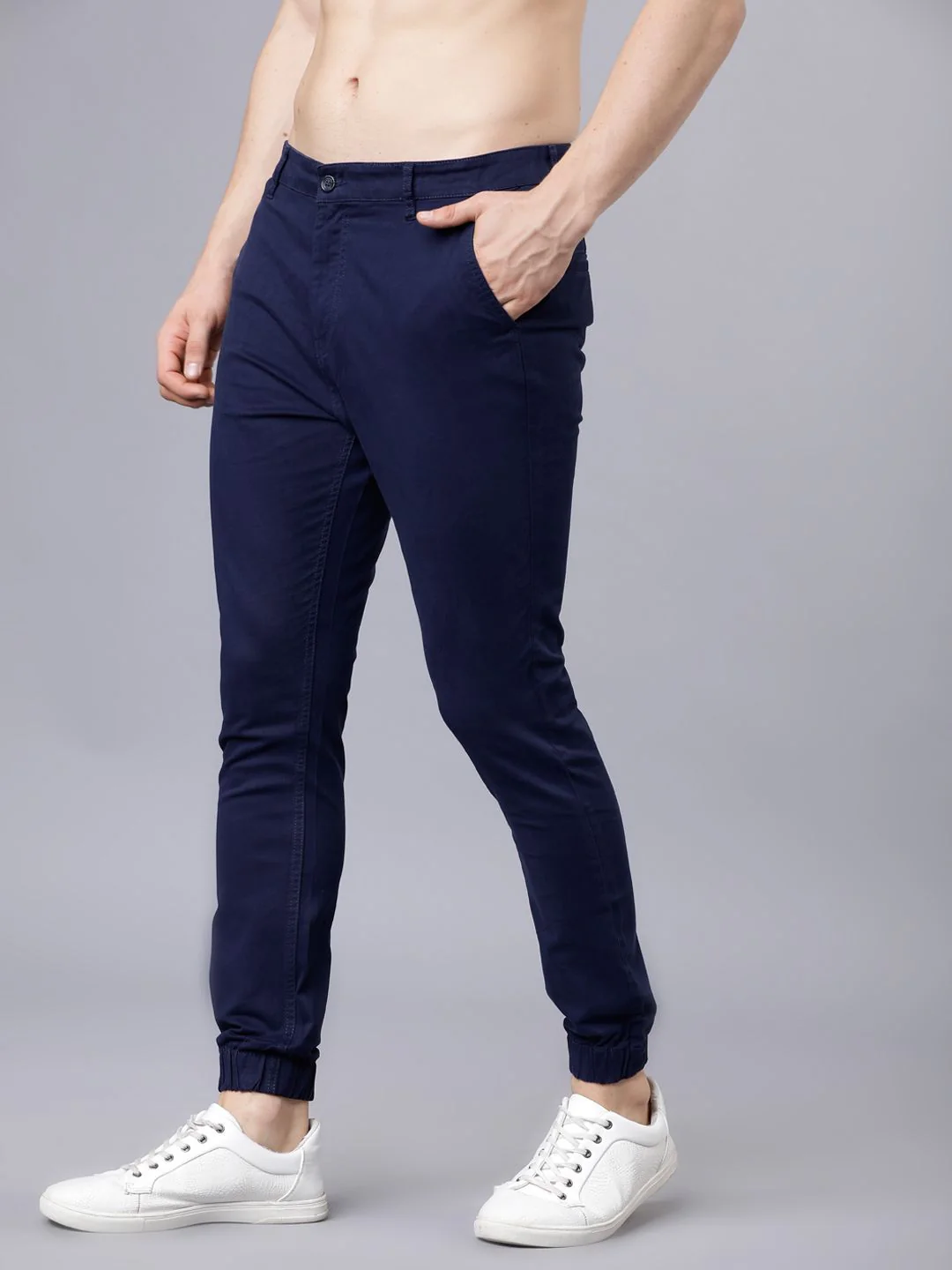 HIGHLANDER Men Blue Slim Fit Joggers - Image 2