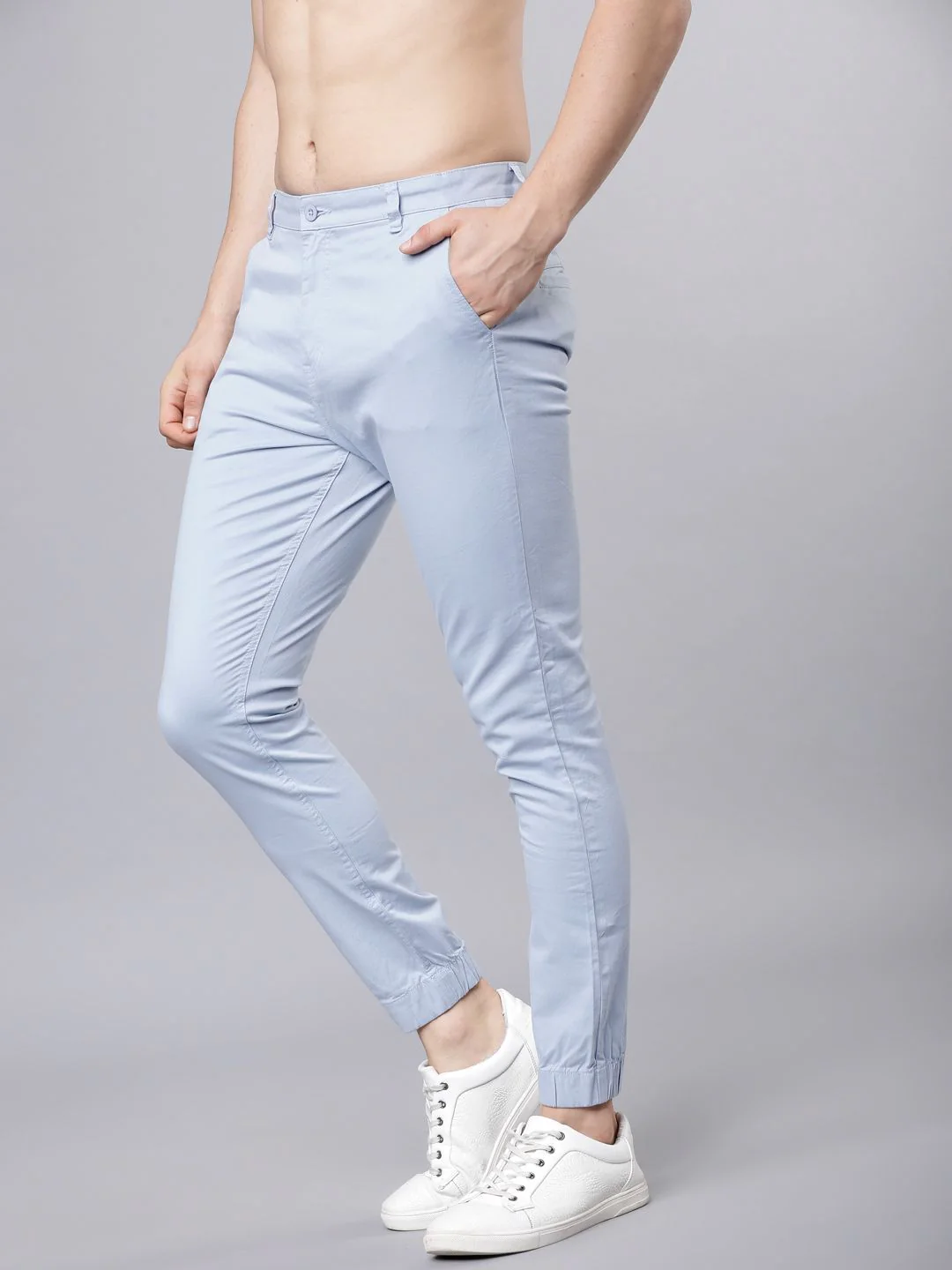 HIGHLANDER Men Blue Slim Fit Joggers - Image 2