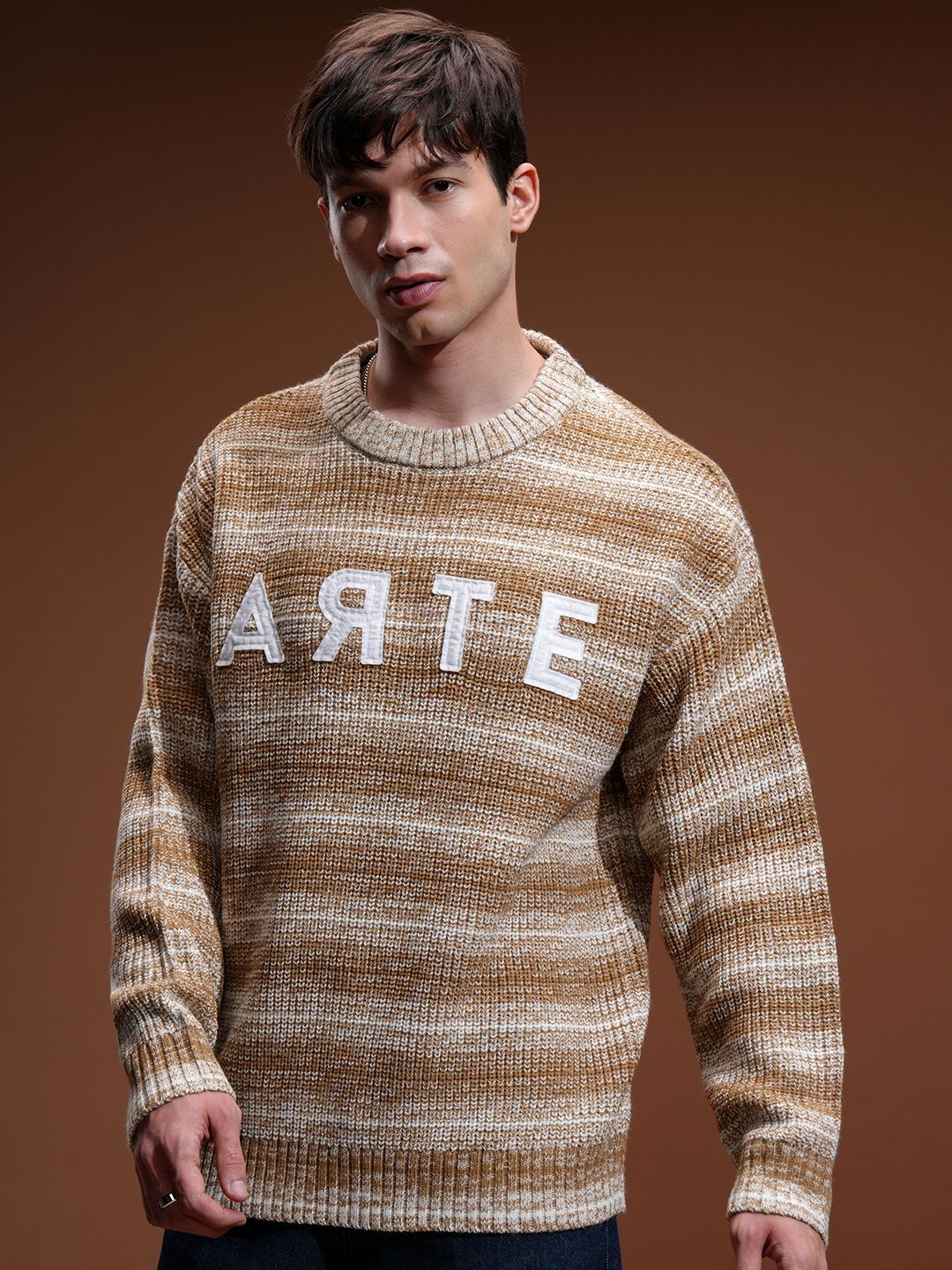 HIGHLANDER Men Cable Knit Pullover Sweater - Image 2
