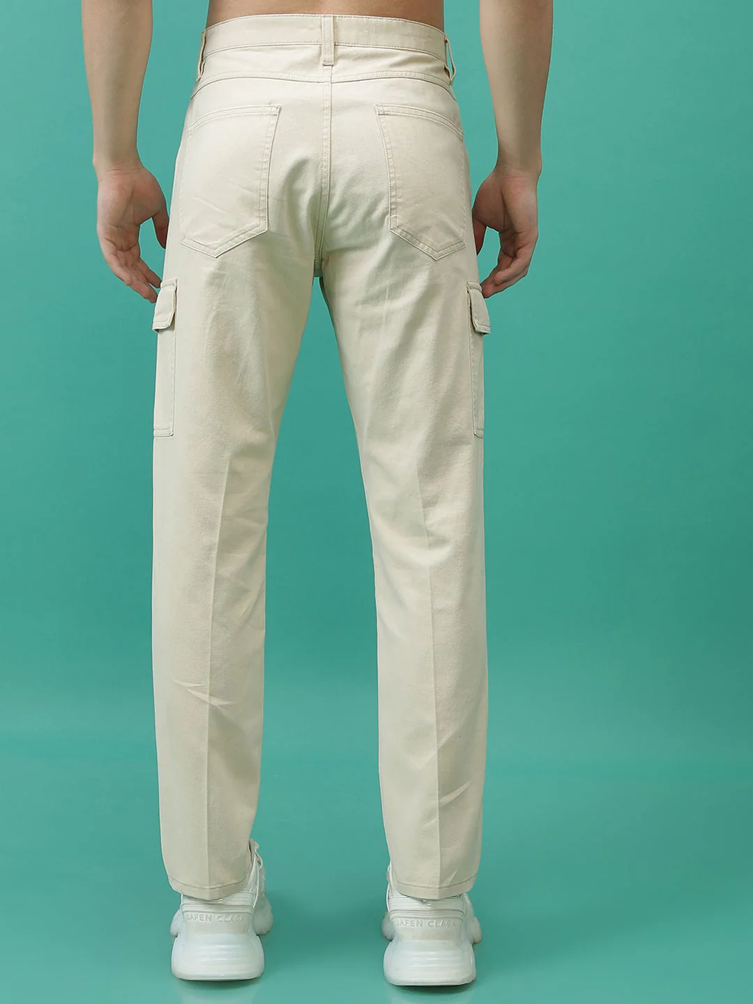 HIGHLANDER Men Cotton Cargo Trousers - Image 5