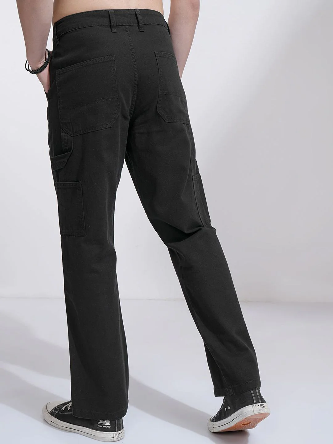 HIGHLANDER Men Cotton Carpenter Fit Cargos Trousers - Image 5