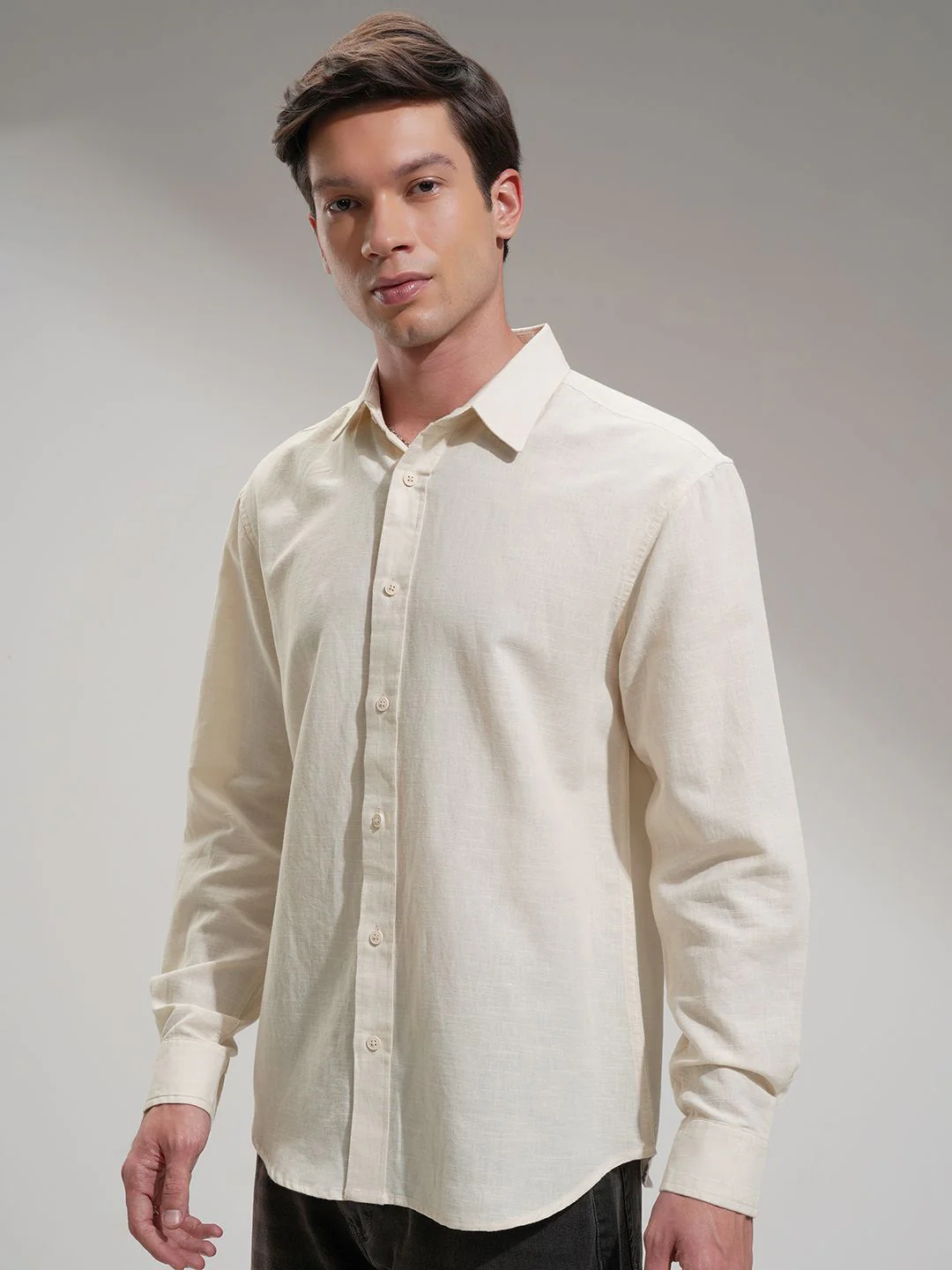 Highlander Men Cotton Linen Casual Shirt - Image 5