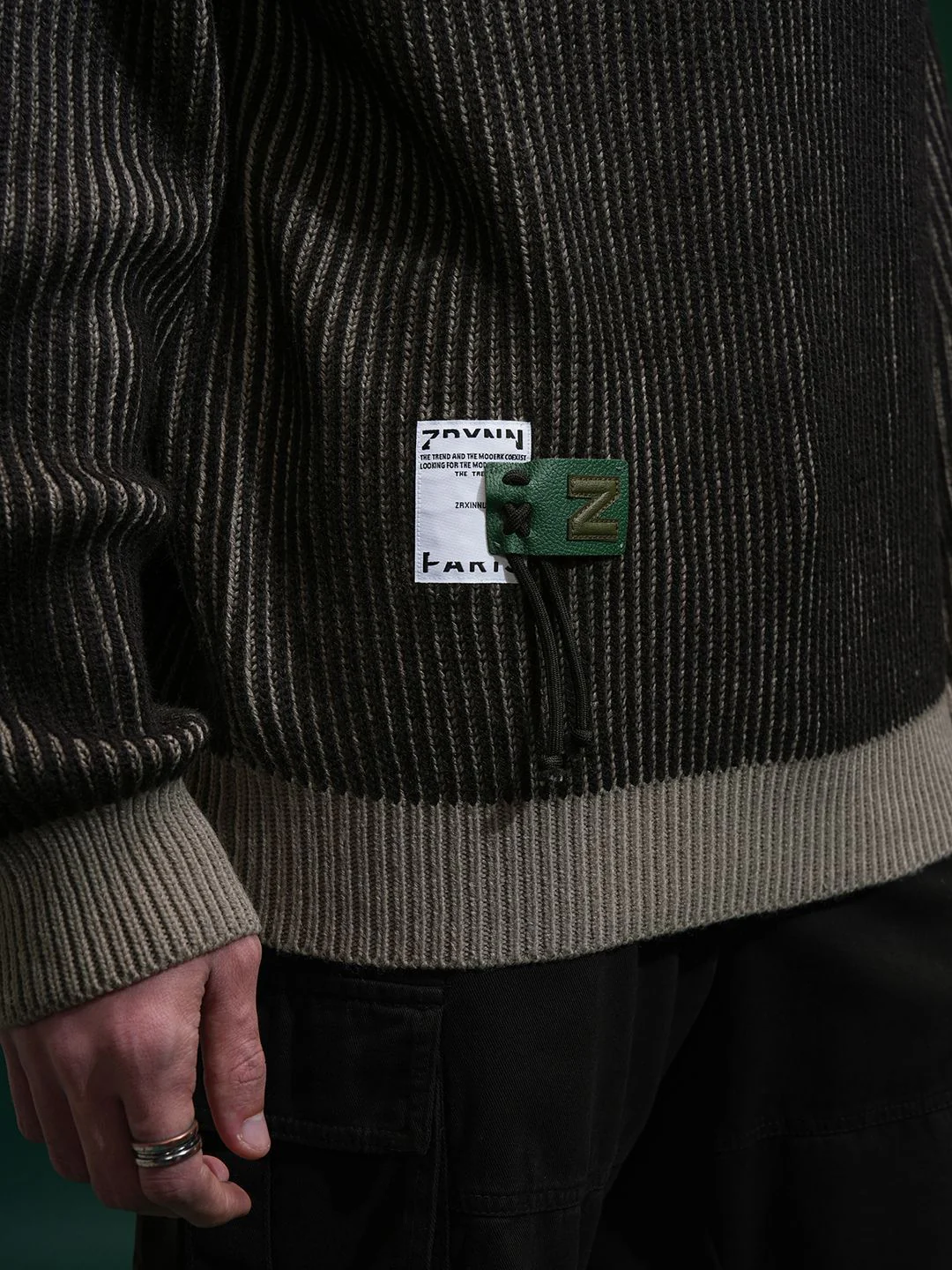 HIGHLANDER Men Embellished Round Neck Sweater - Image 7