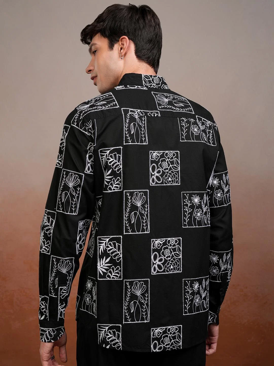 HIGHLANDER Men Embroidered Casual Shirt - Image 5