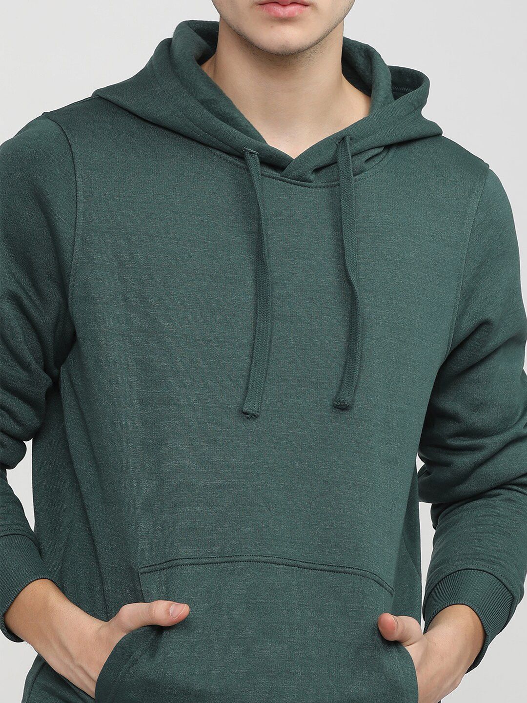 HIGHLANDER Men Green Hooded Sweatshirt - Image 2