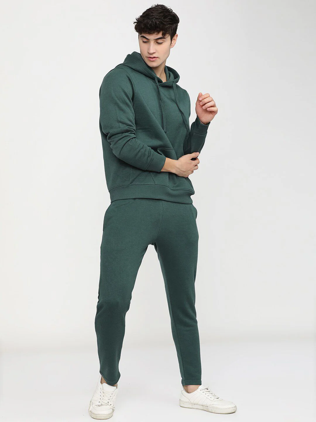 HIGHLANDER Men Green Hooded Sweatshirt - Image 6