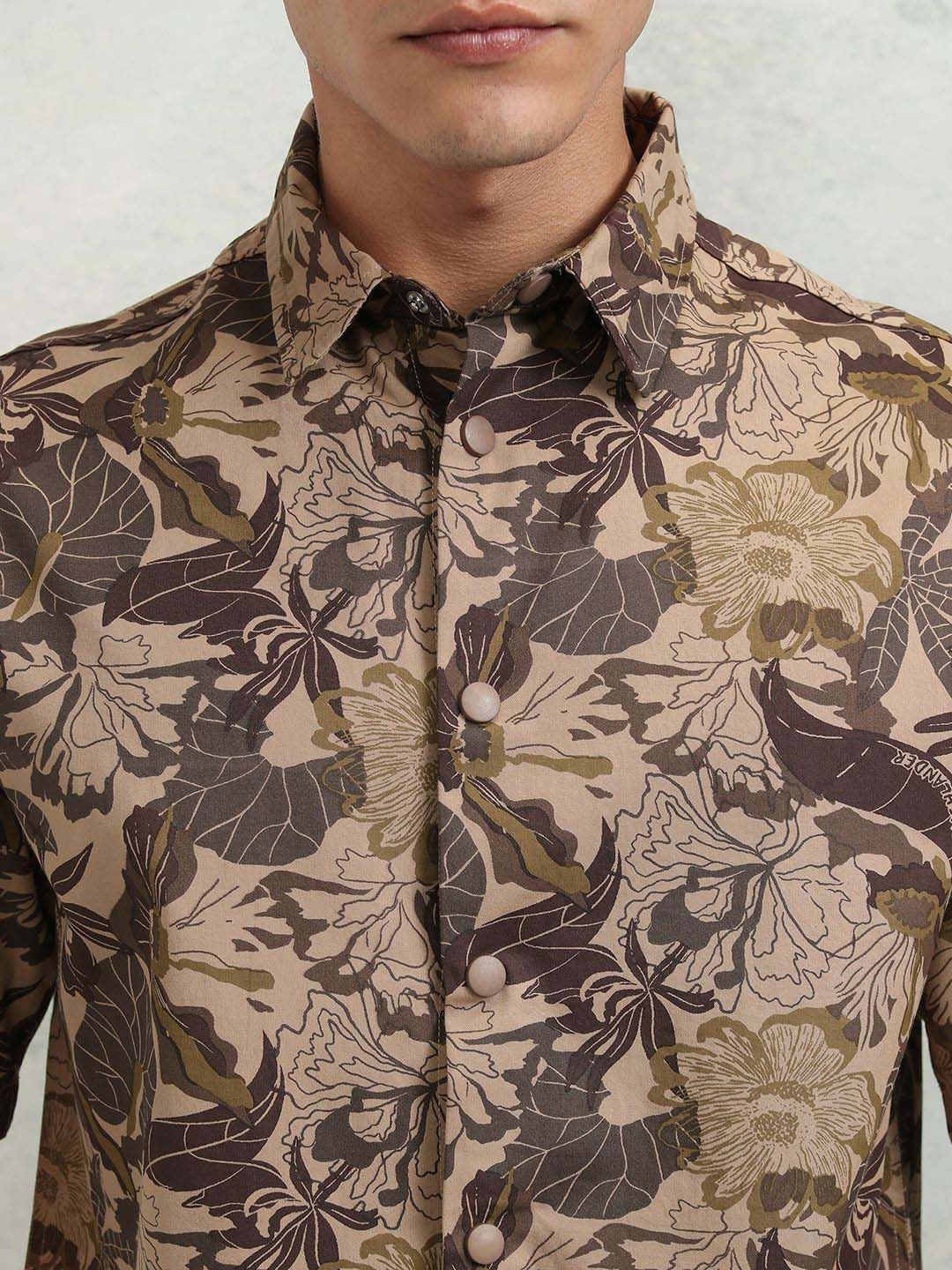 HIGHLANDER Men Printed Oversized Shirt - Image 3