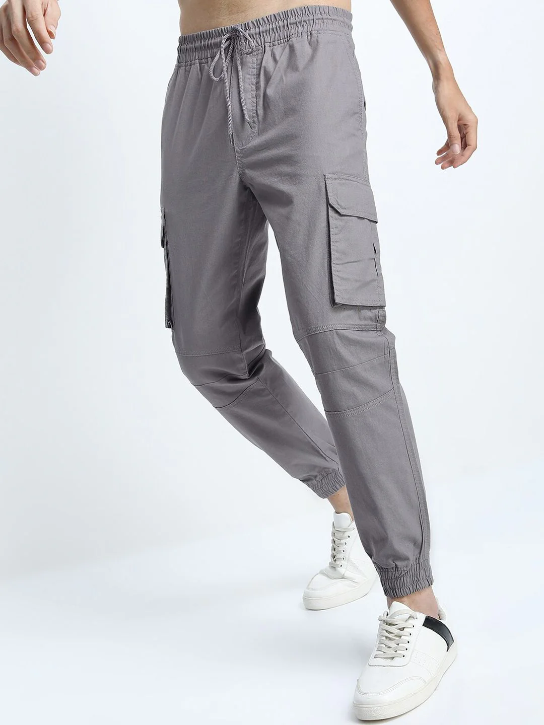 HIGHLANDER Men Regular Fit Cotton Joggers - Image 2