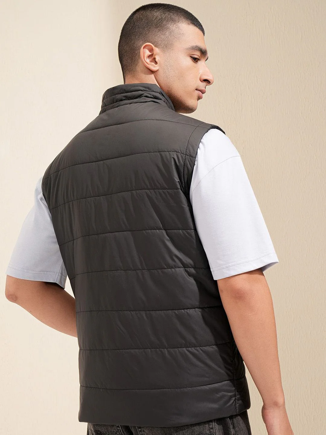 HIGHLANDER Men Self Design Puffer Jacket - Image 4