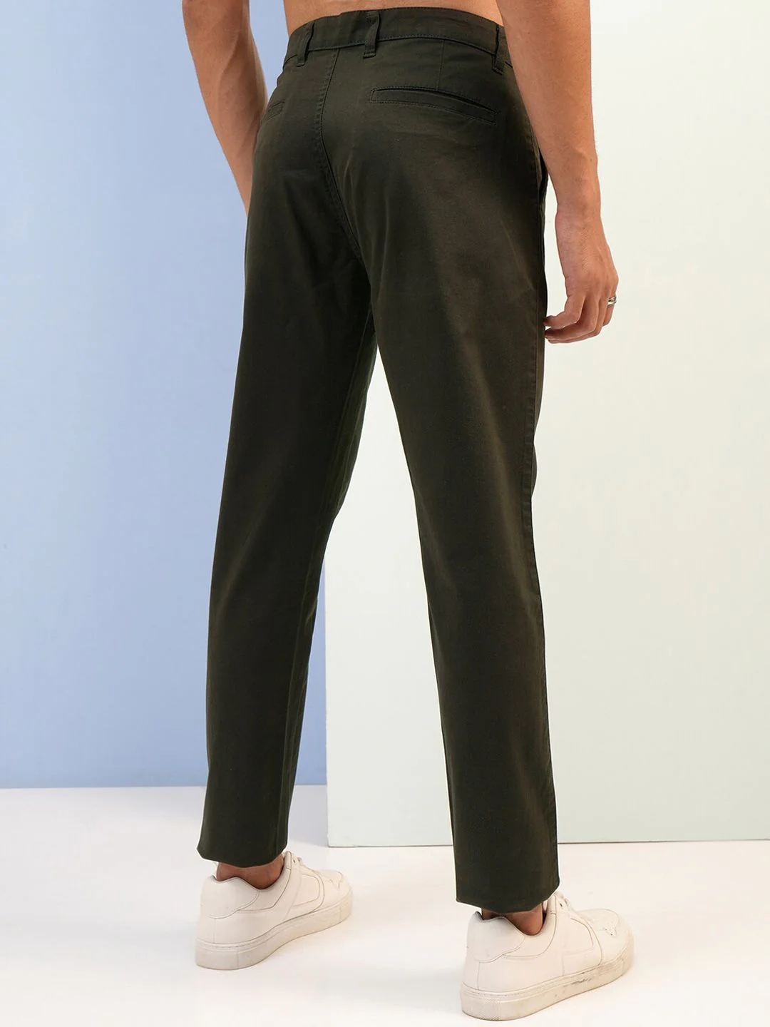 HIGHLANDER Men Soft Feel Twill Chino Trousers - Image 5