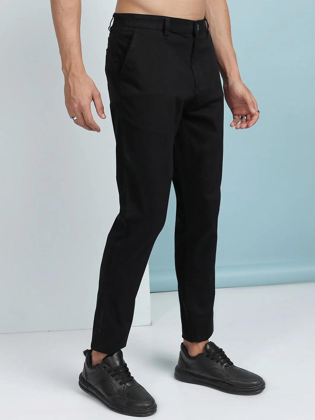 HIGHLANDER Men Soft Feel Twill Chino Trousers - Image 2