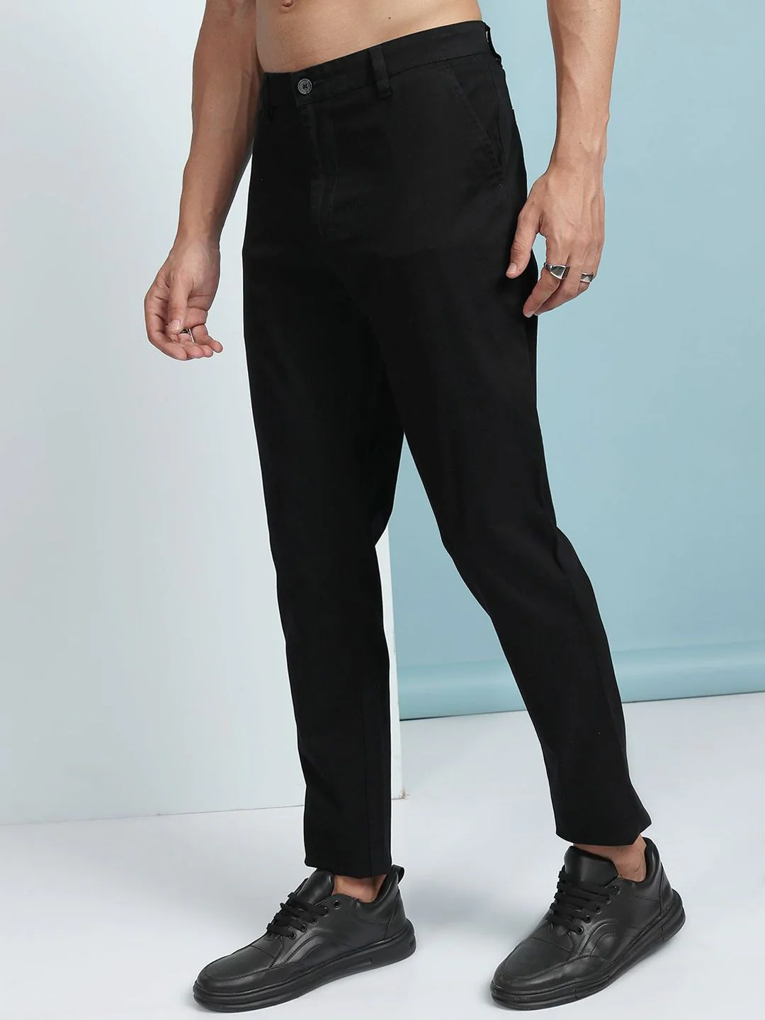 HIGHLANDER Men Soft Feel Twill Chino Trousers - Image 3