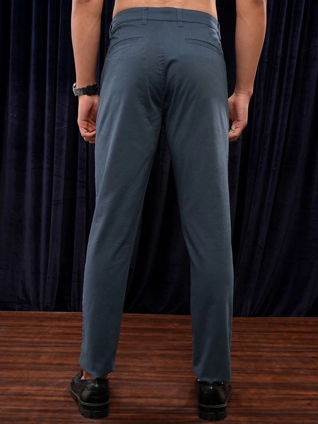 HIGHLANDER Men Soft Feel Twill Chino Trousers - Image 5