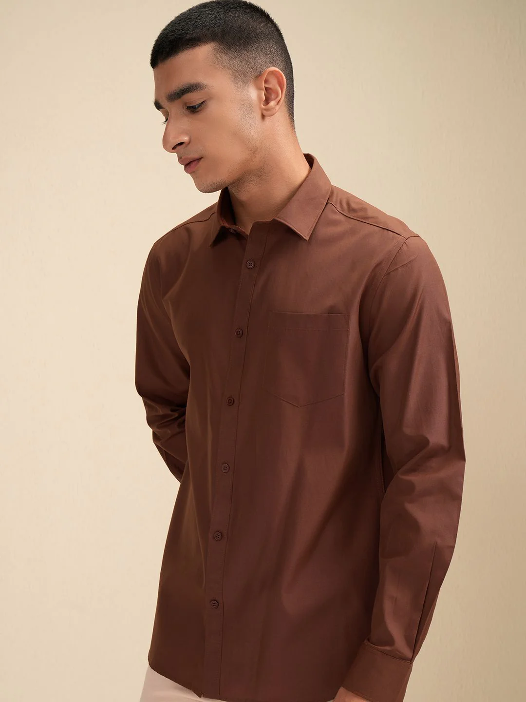 HIGHLANDER Men Solid Casual Shirt - Image 7