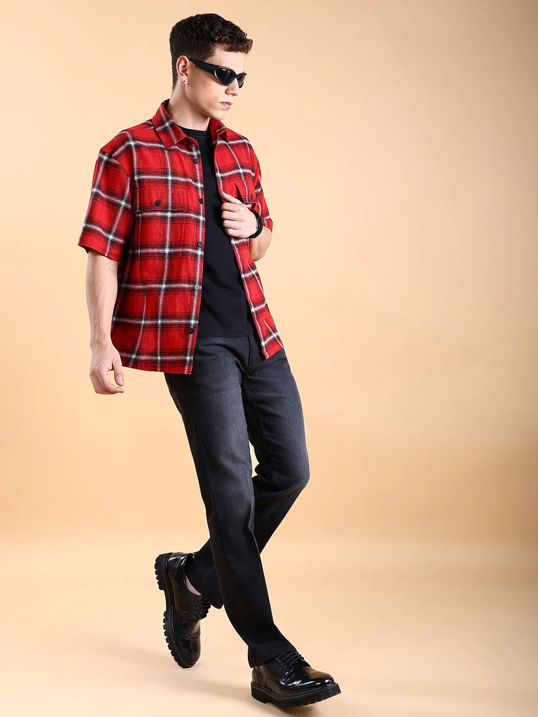 HIGHLANDER Men Straight Fit Clean Look Stretchable Jeans - Image 4