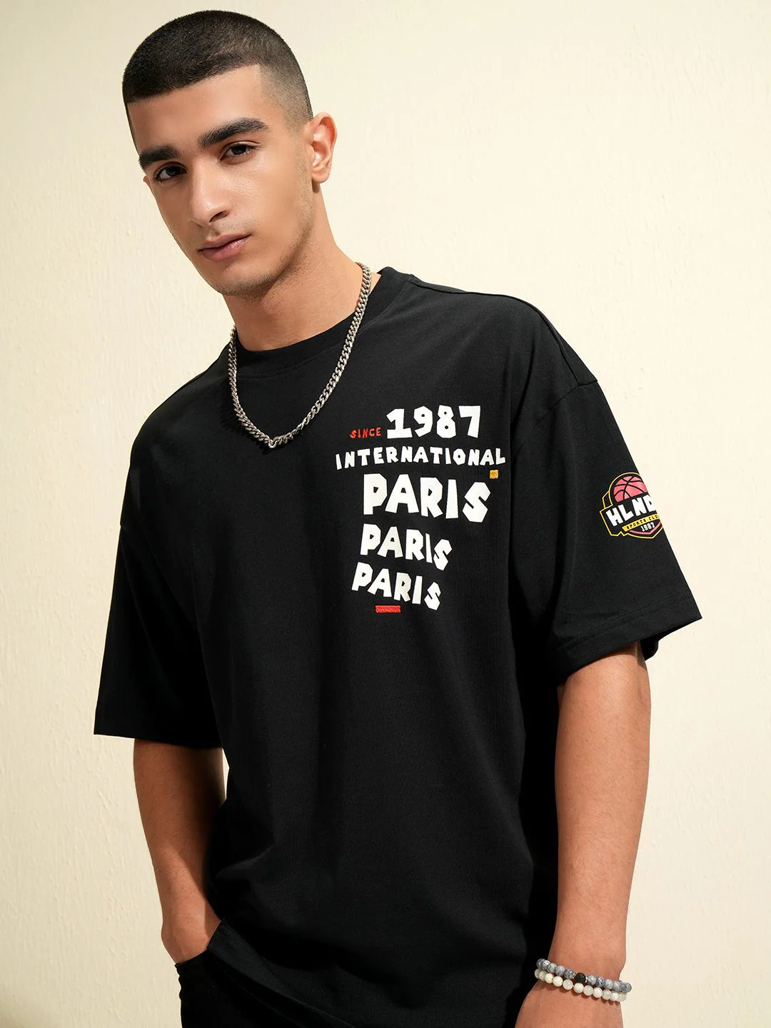 HIGHLANDER Men Typography Printed Round Neck T-shirt - Image 3