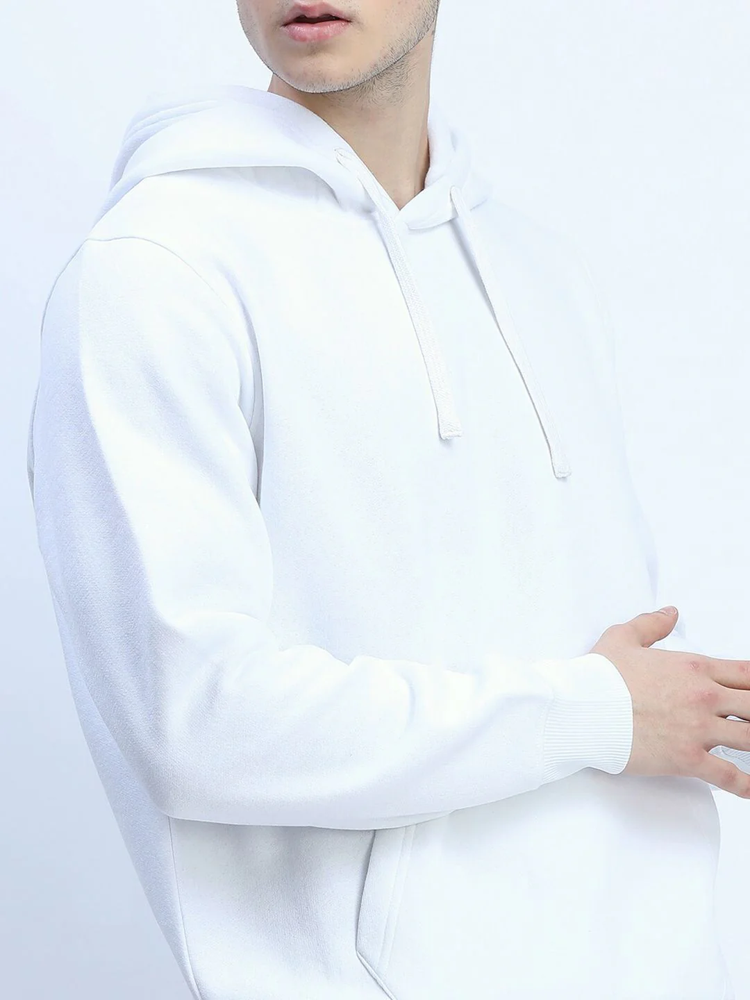 HIGHLANDER Men White Hooded Sweatshirt - Image 2