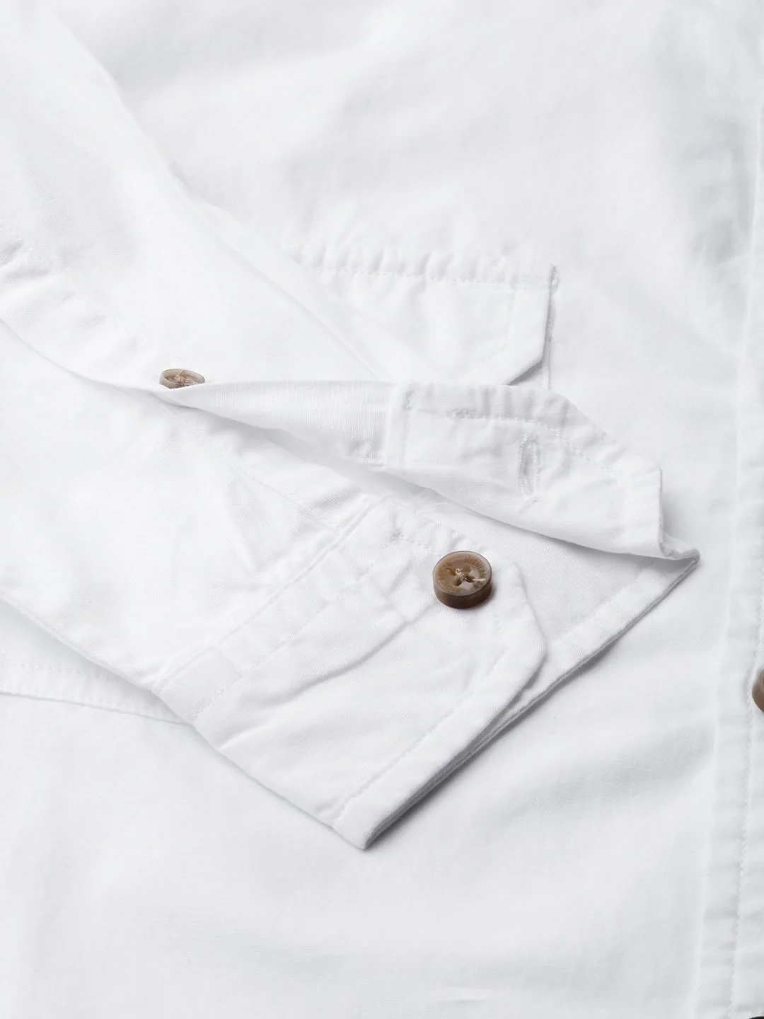 HIGHLANDER Men White Slim Fit Solid Casual Shirt - Image 3