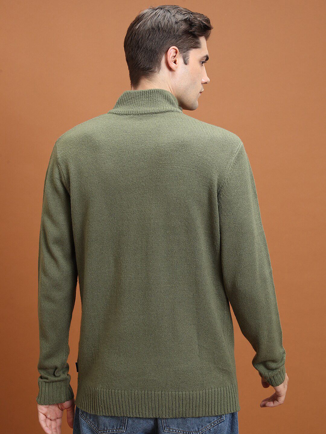 HIGHLANDER Mock Collar Acrylic Pullover - Image 4