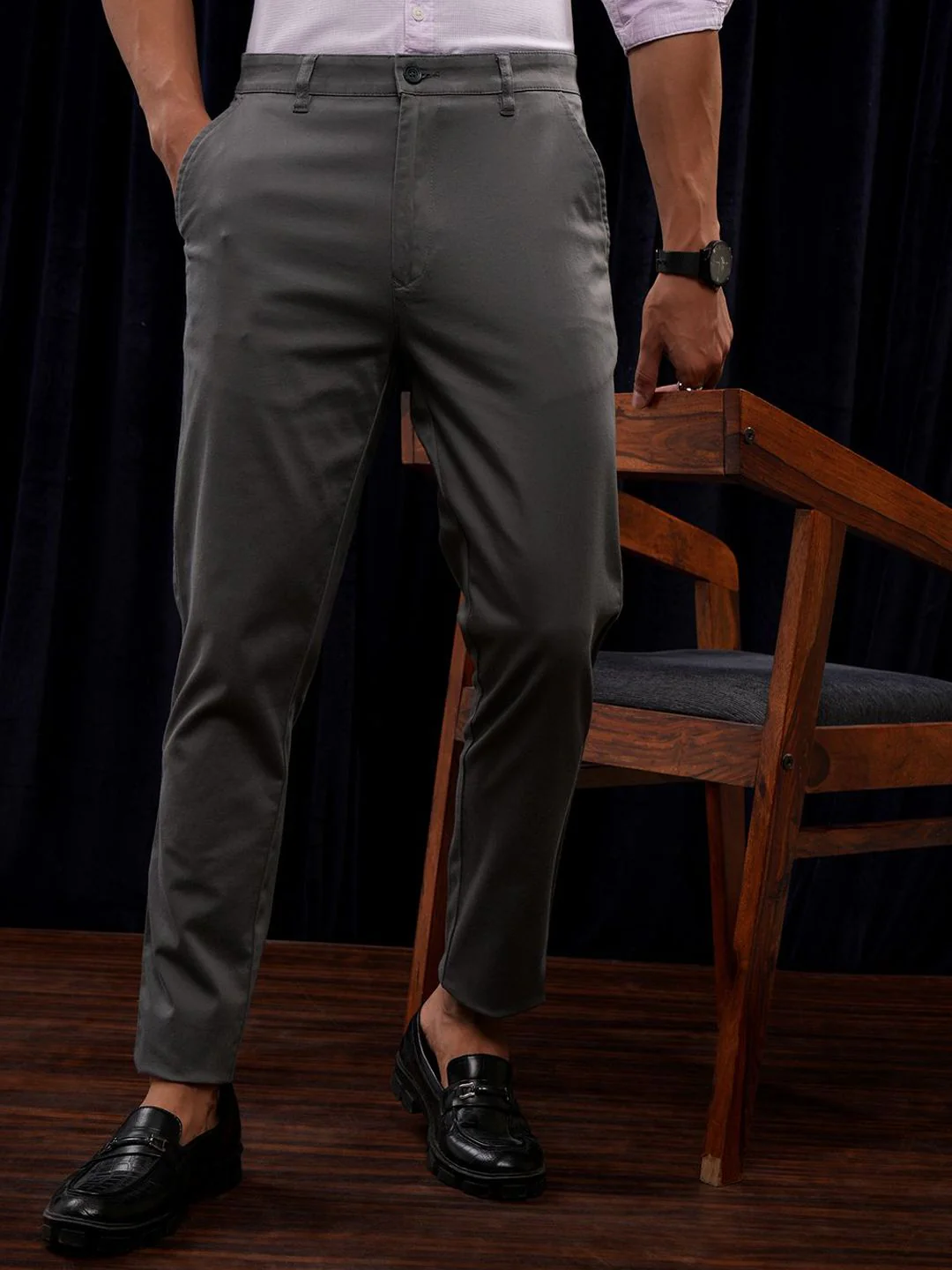 HIGHLANDER Premium Satin Chino Trousers
