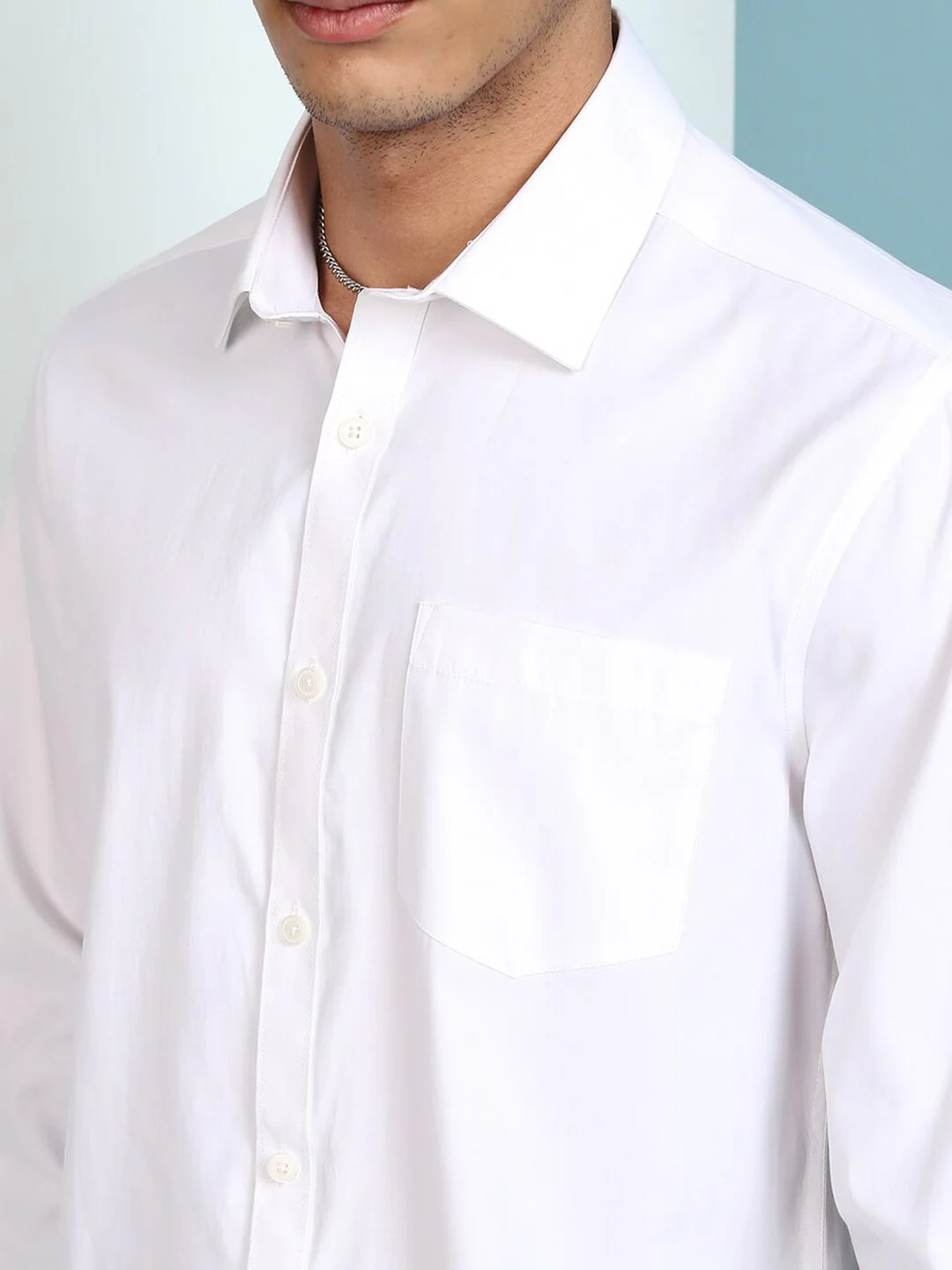 HIGHLANDER Regular Fit Button Down Collar Full Sleeve Satin Shirt - Image 2