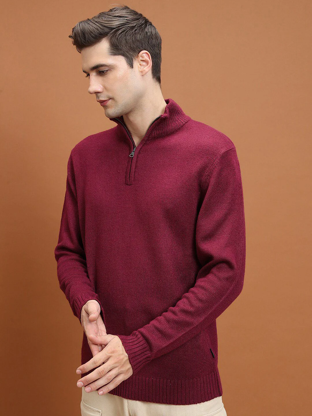 HIGHLANDER Turtle Neck Regular Fit Pullover - Image 5