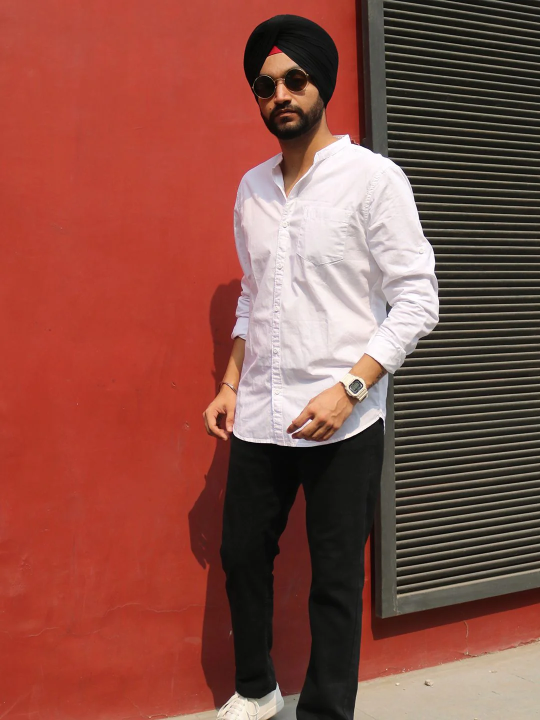 Highlander White Slim Fit Casual Shirt - Image 6