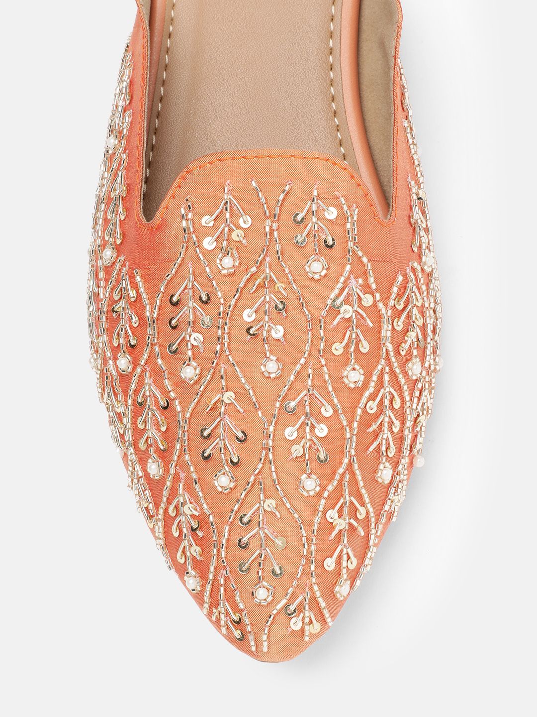 House of Pataudi Embellished Ethnic Mules - Image 6