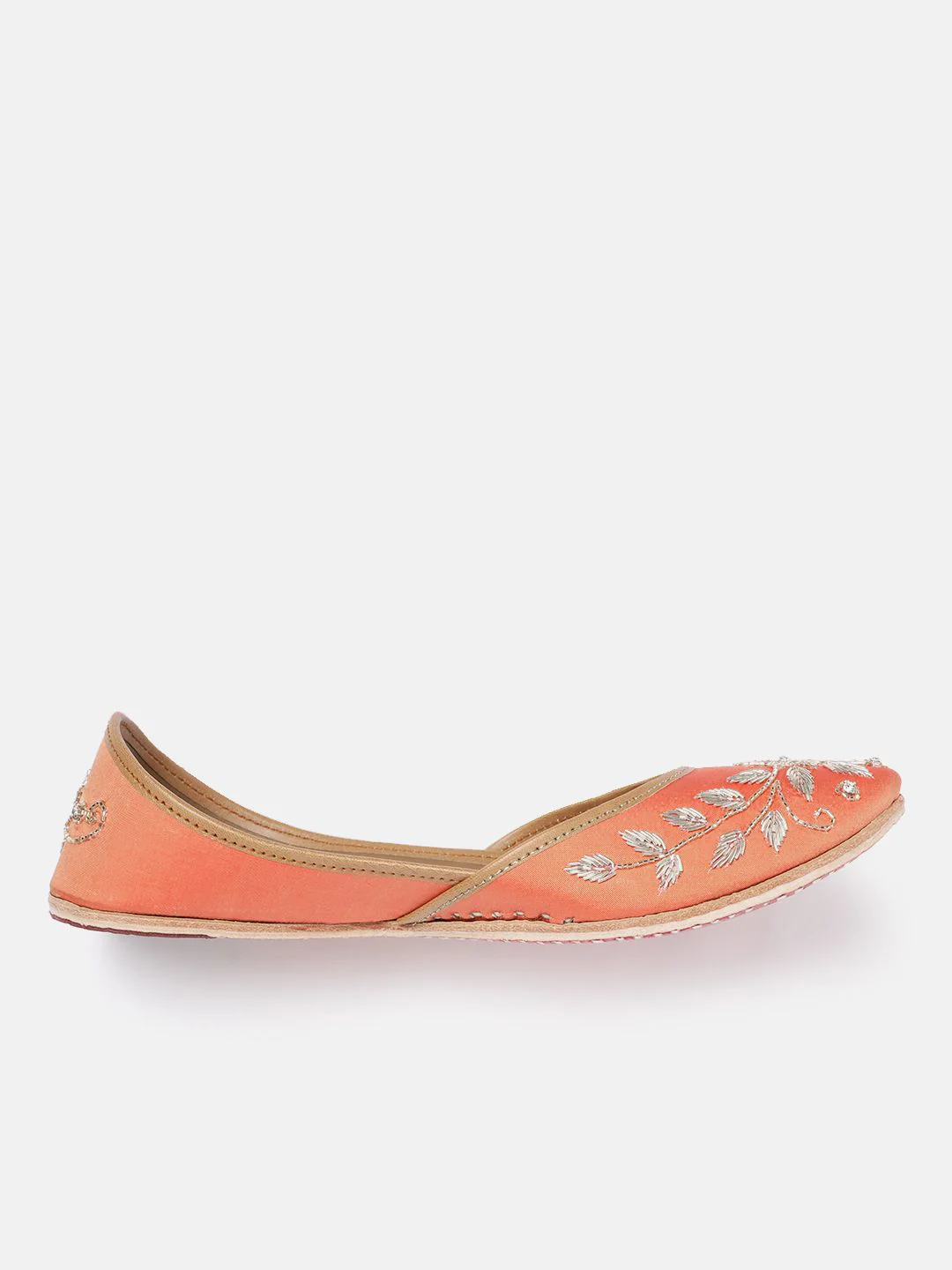 House of Pataudi Floral Embellished Ethnic Mojaris - Image 3