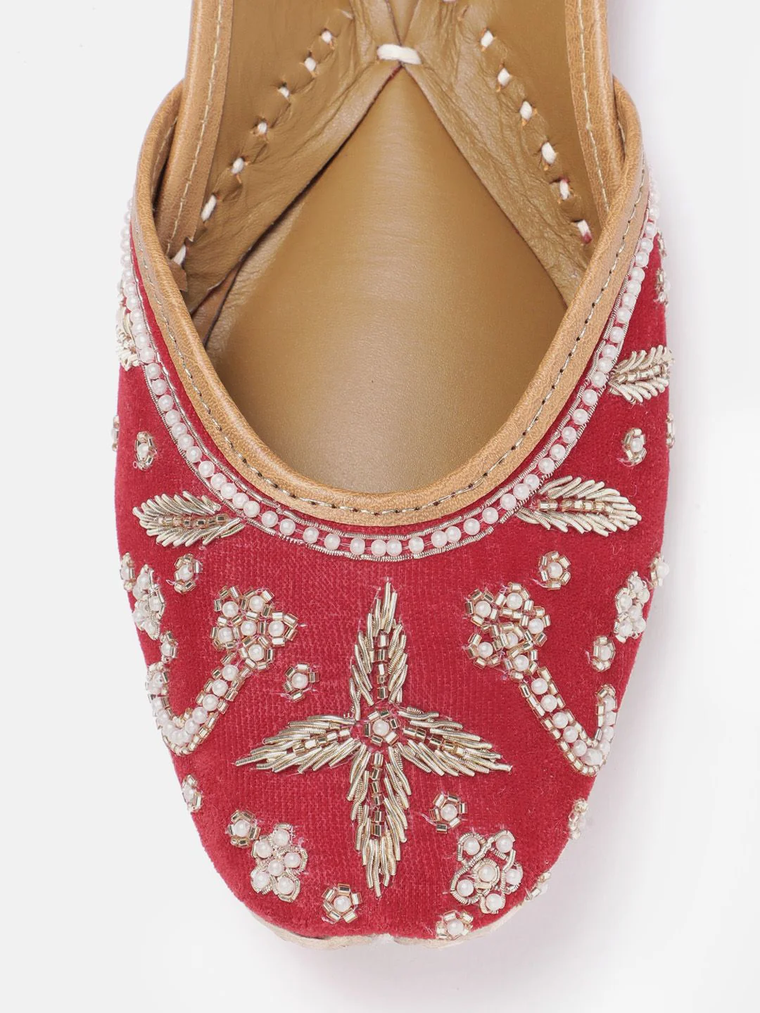 House of Pataudi Floral Embellished Mojaris - Image 6