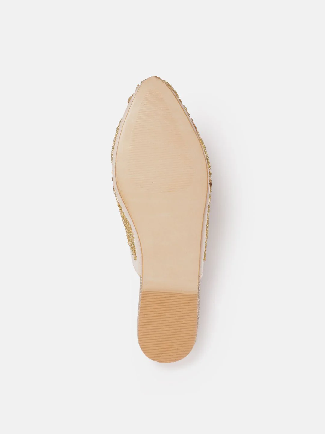 House of Pataudi Women Embellished Ethnic Mules - Image 5