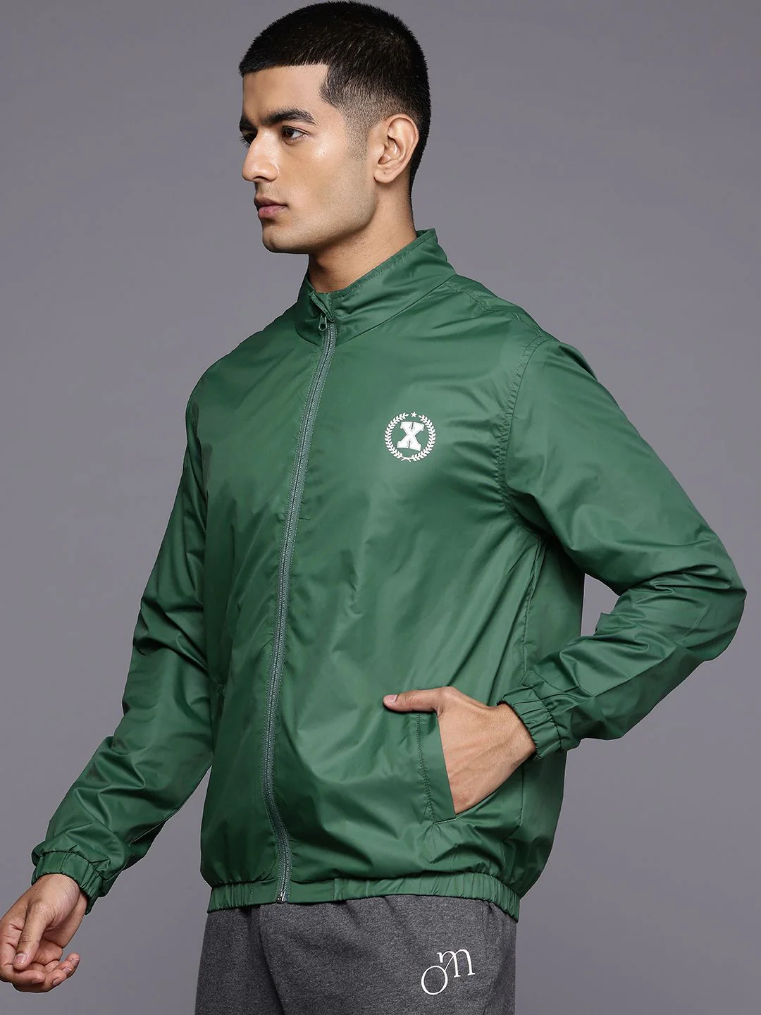 HRX by Hrithik Roshan Back Print Lifestyle Bomber Jacket - Image 5