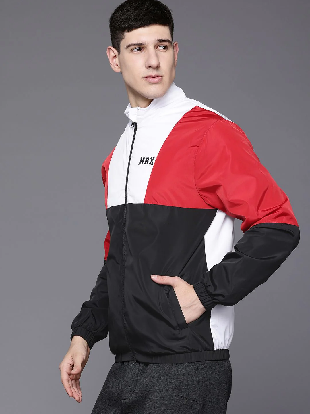HRX by Hrithik Roshan Colourblocked Lifestyle Jacket - Image 3