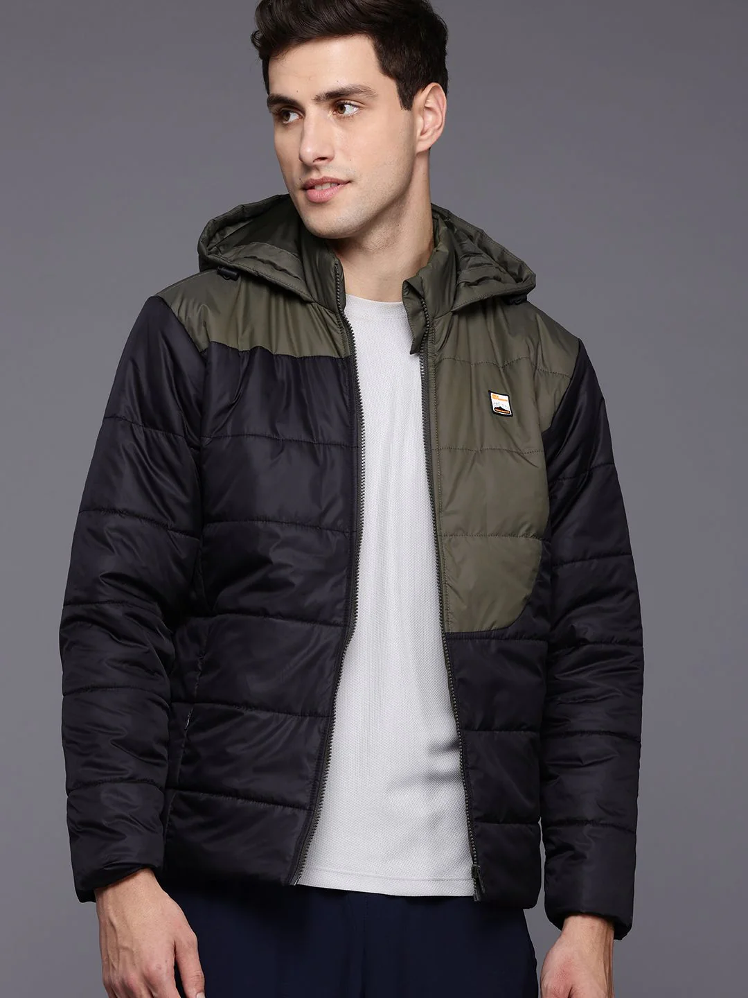 HRX by Hrithik Roshan Colourblocked Outdoor Padded Jacket