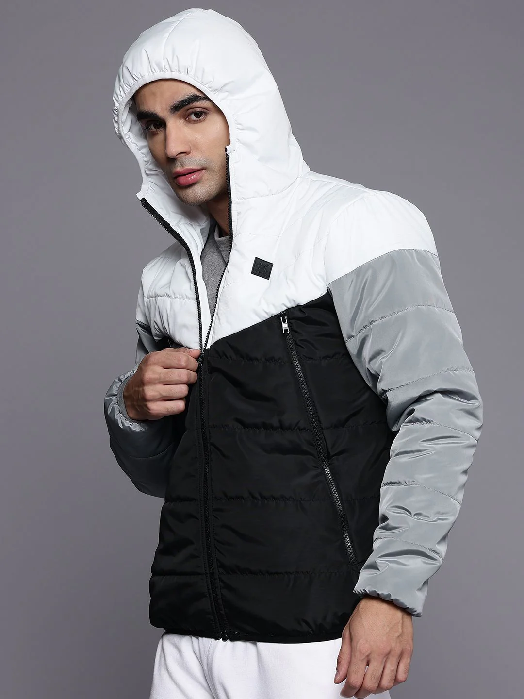 HRX by Hrithik Roshan Colourblocked Padded Jacket - Image 3