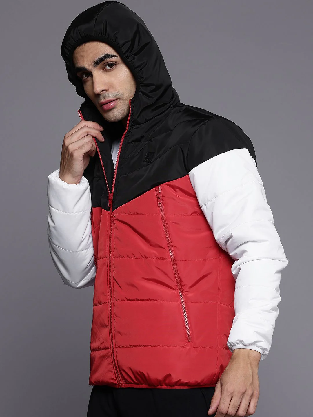 HRX by Hrithik Roshan Colourblocked Padded Jacket - Image 3