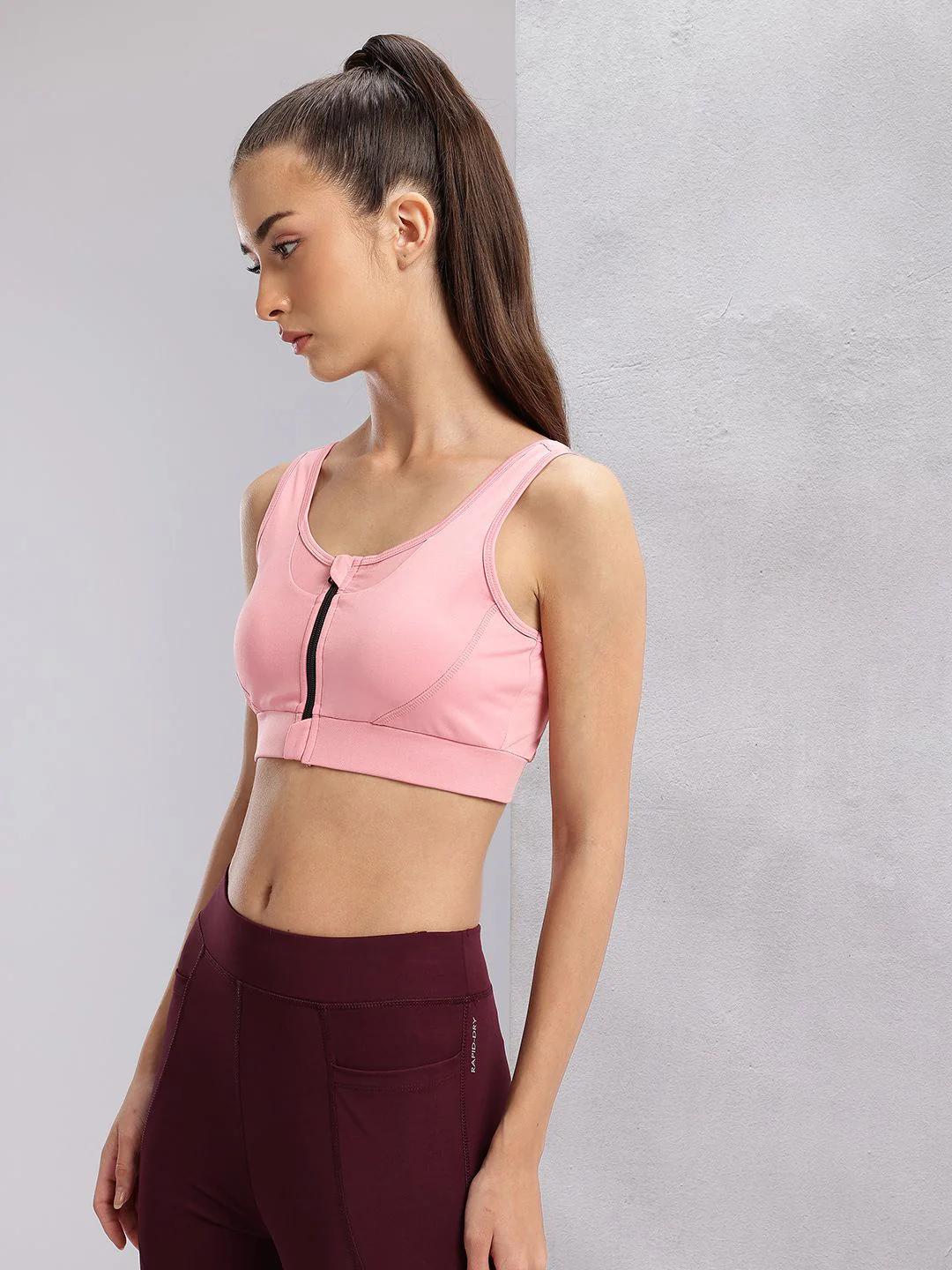 HRX by Hrithik Roshan Full Coverage Lightly Padded- Rapid-Dry Running Bra - Image 5