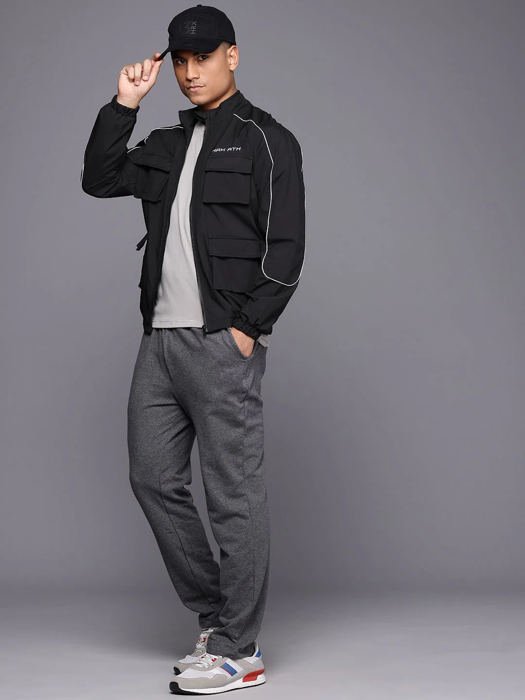 HRX by Hrithik Roshan Longline Cargo-Style Tailored Jacket - Image 4