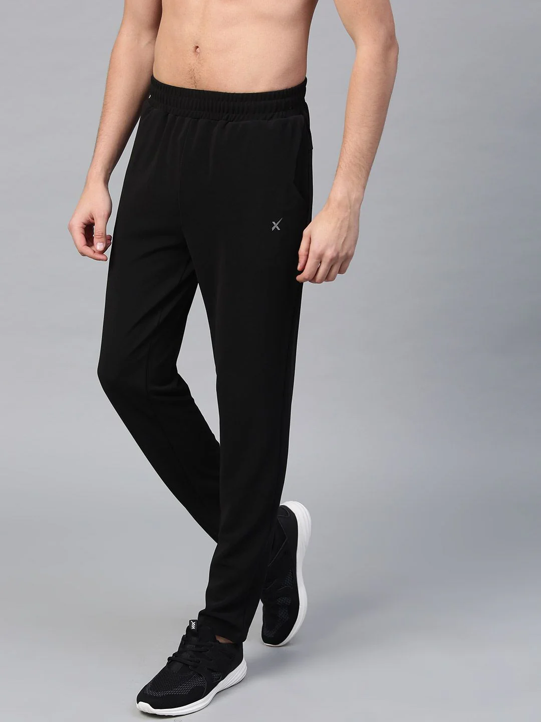 HRX by Hrithik Roshan Men Black Active Essential Track Pants - Image 2