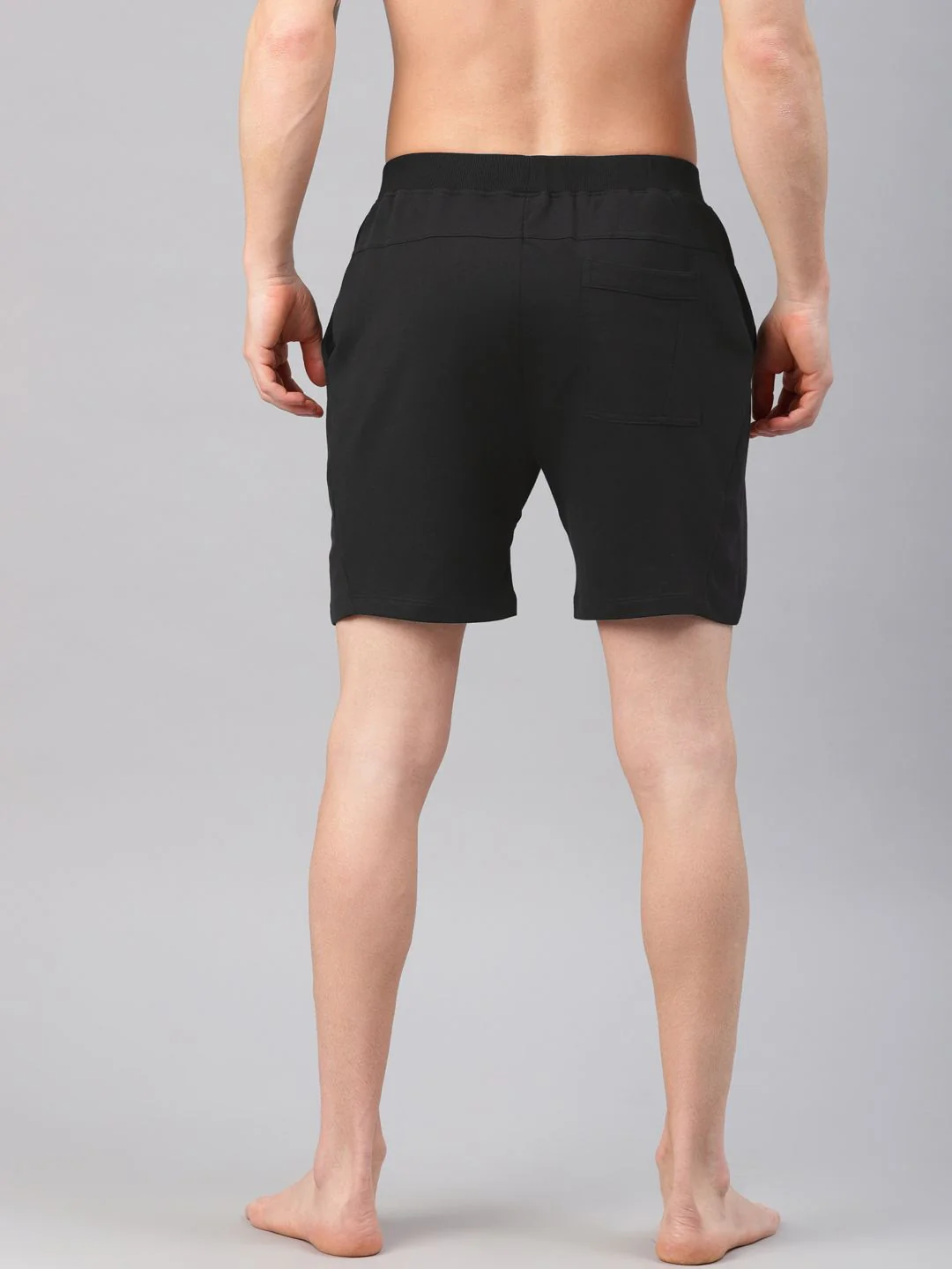 HRX by Hrithik Roshan Men Black Solid Regular Fit Yoga  Sustainable Shorts - Image 5