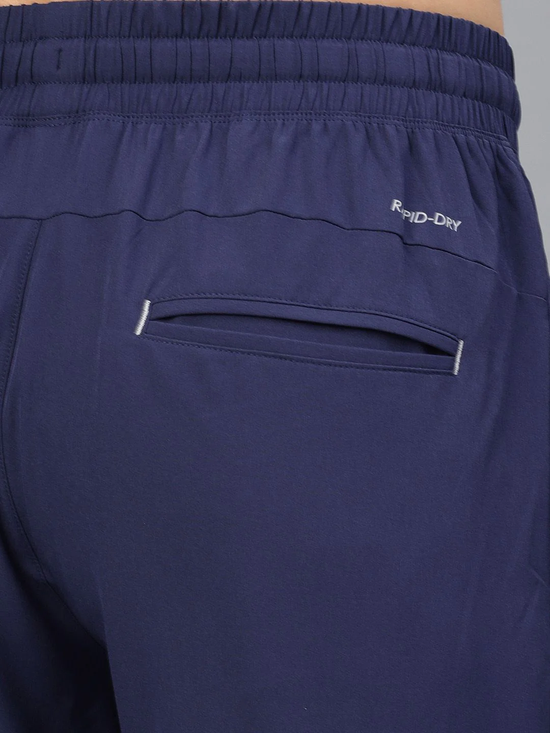 HRX by Hrithik Roshan Men Blue Solid Slim Fit Rapid-Dry Running Track Pants - Image 6