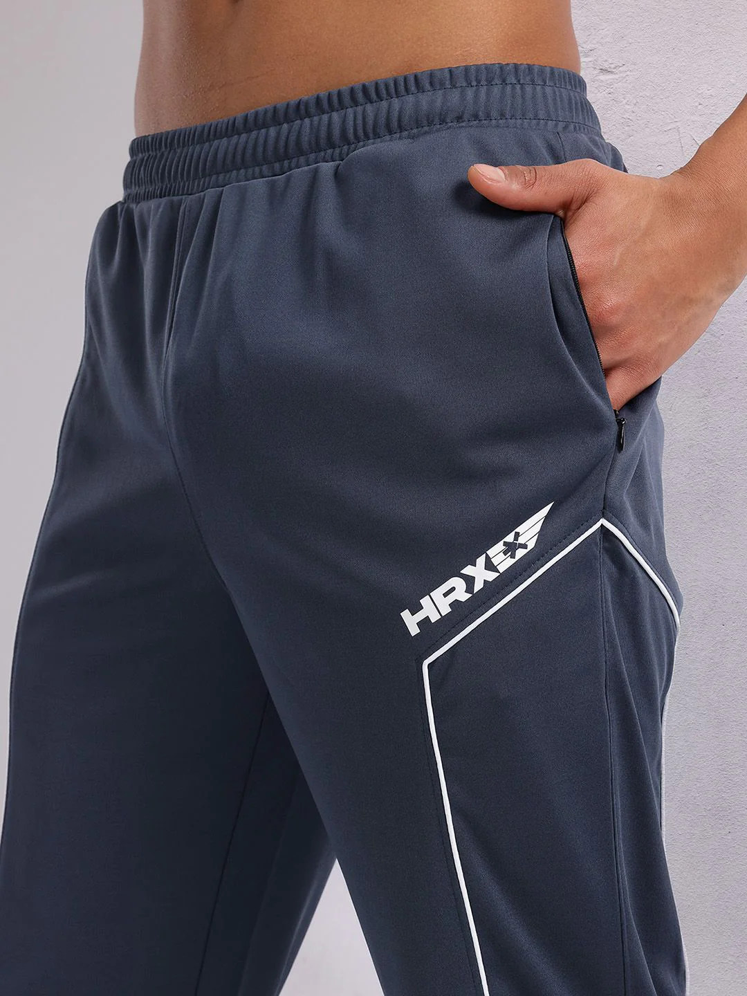 HRX by Hrithik Roshan Men Contrast Piping Rapid-Dry Training Joggers - Image 6