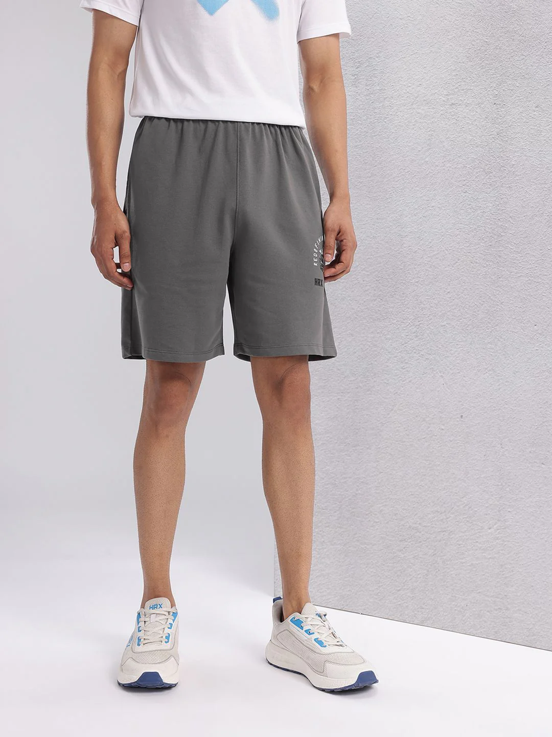 HRX by Hrithik Roshan Men Graphic Print Mid-Rise Lifestyle Shorts - Image 2