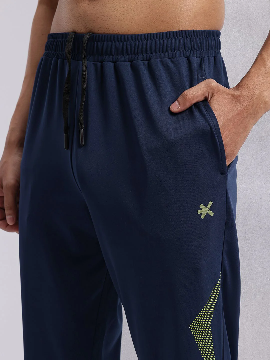 HRX by Hrithik Roshan Men Graphic Printed Rapid-Dry Mid-Rise Training Track Pants - Image 6